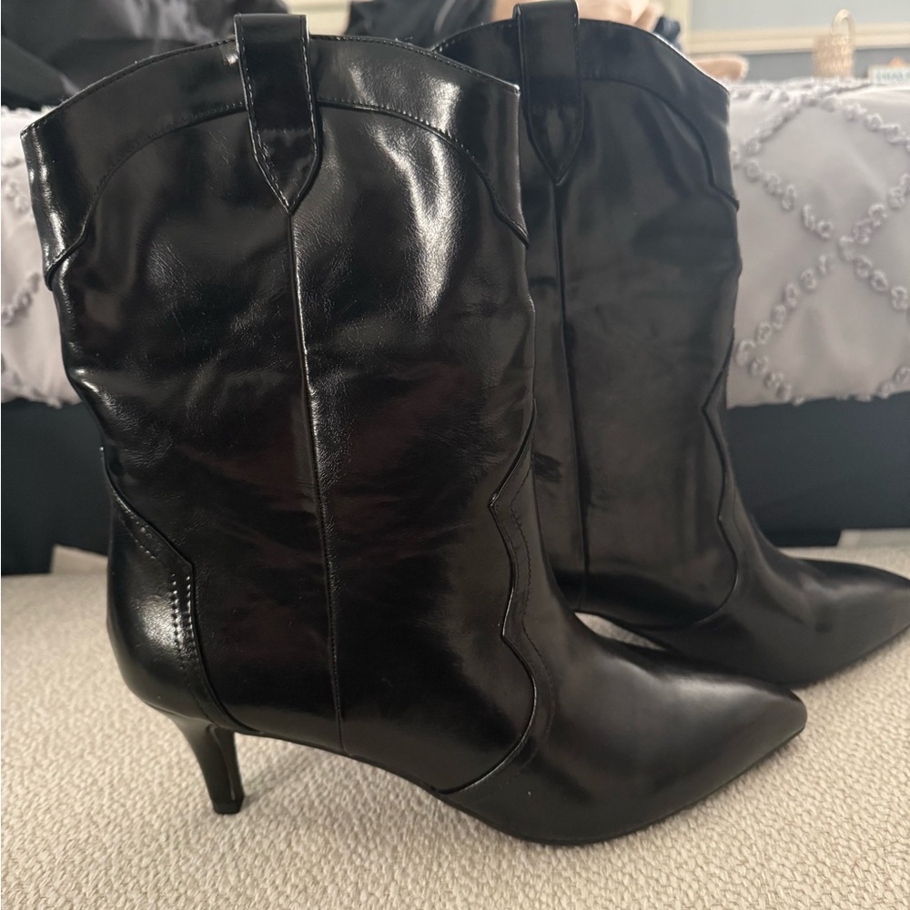Black Leather Women's Boots Bundle